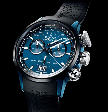 鮮やかなブルーのEDOX「クロノラリー」が10月発売 | 高級腕時計専門誌 