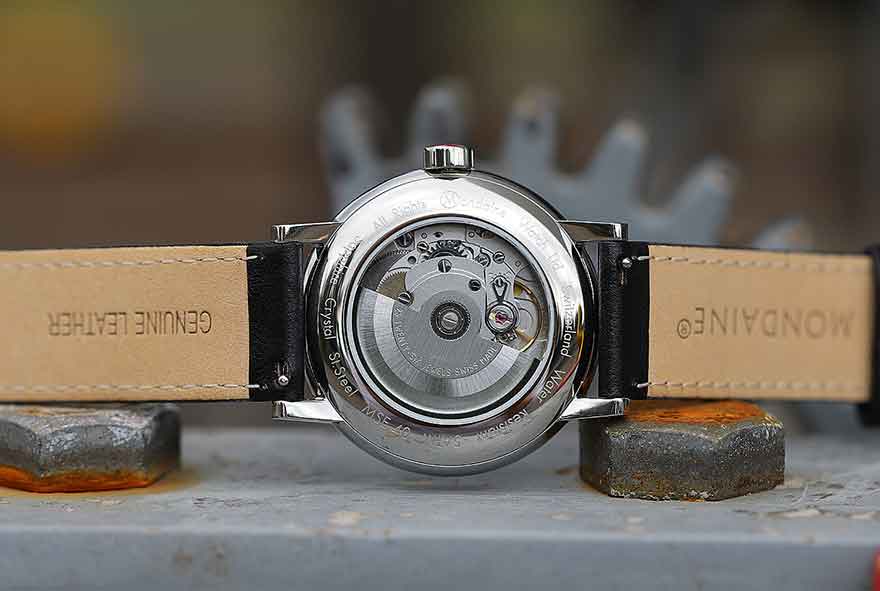 モンディーン MONDAINE 機械式腕時計 美品 - ブランド腕時計