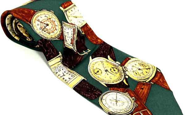 時計ブランドが手掛けるネクタイ、あるいは時計柄ネクタイの豊かなバリエーション | 高級腕時計専門誌クロノス日本版[webChronos]