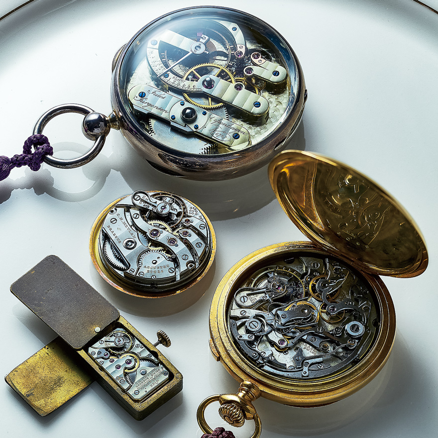 ユール・ヤーゲンセンの懐中時計、C.H.メイランの手巻き3針モデル、アガシのスプリットセコンドクロノグラフ、C.H.メイラン製ムーブメント搭載の懐中時計