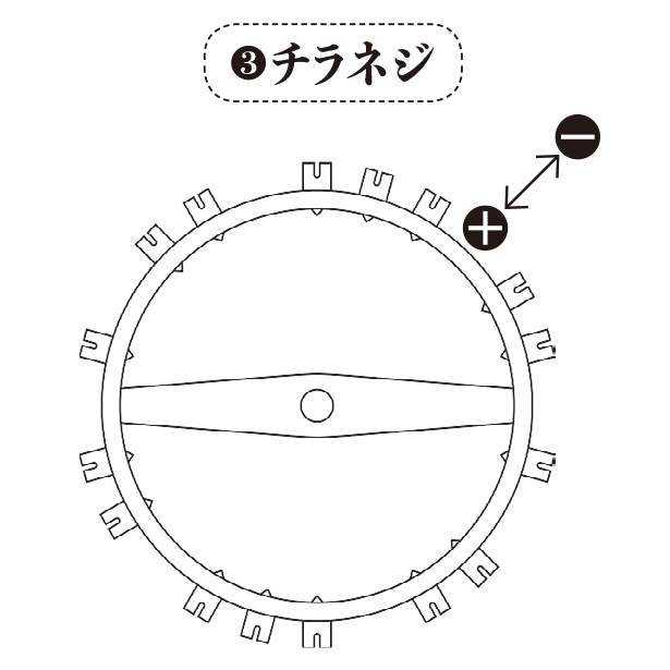 チラネジの概念図