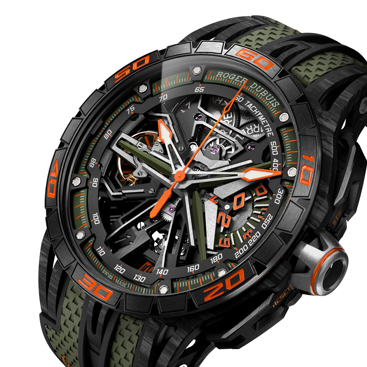 ランボルギーニ スパイダークロノ時計厚み約13MM100M防水 - 腕時計